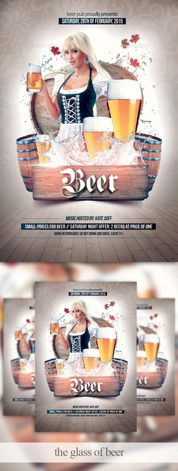 GraphicRiver The Glass of Beer 10301281 GraphicRiver The Glass of Beer 10301281