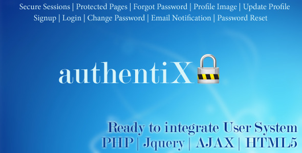 CodeCanyon Authentix Ready to Implement User System 10348158