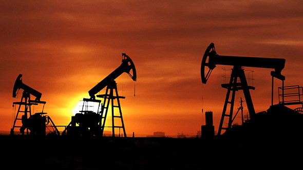 Working Oil Pumps Silhouette Working Oil Pumps Silhouette