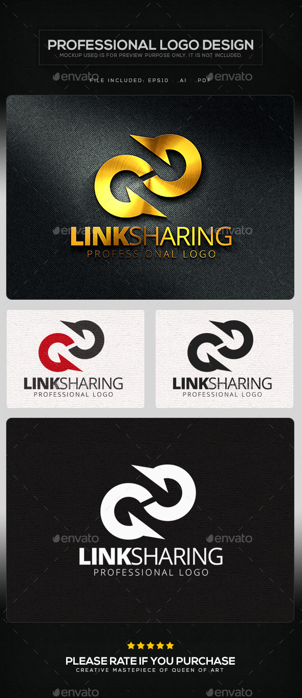 GraphicRiver Link Sharing Logo Template 10349290 GraphicRiver Link Sharing Logo Template 10349290