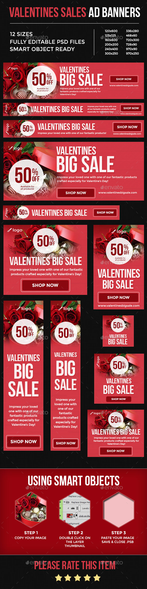 GraphicRiver Valentines Sales Ad Banners 10291716 GraphicRiver Valentines Sales Ad Banners 10291716