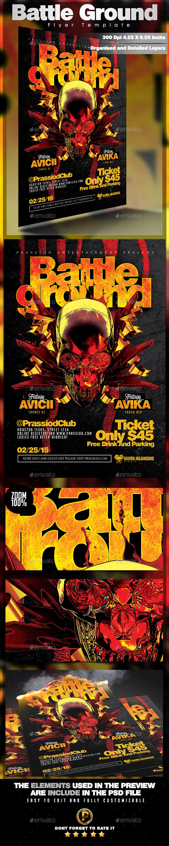 Battle Ground Flyer Template Battle Ground Flyer Template