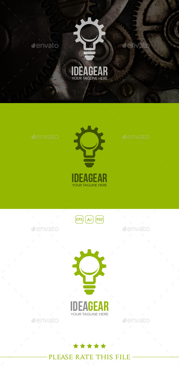 GraphicRiver Idea Gear Logo 10350267 GraphicRiver Idea Gear Logo 10350267