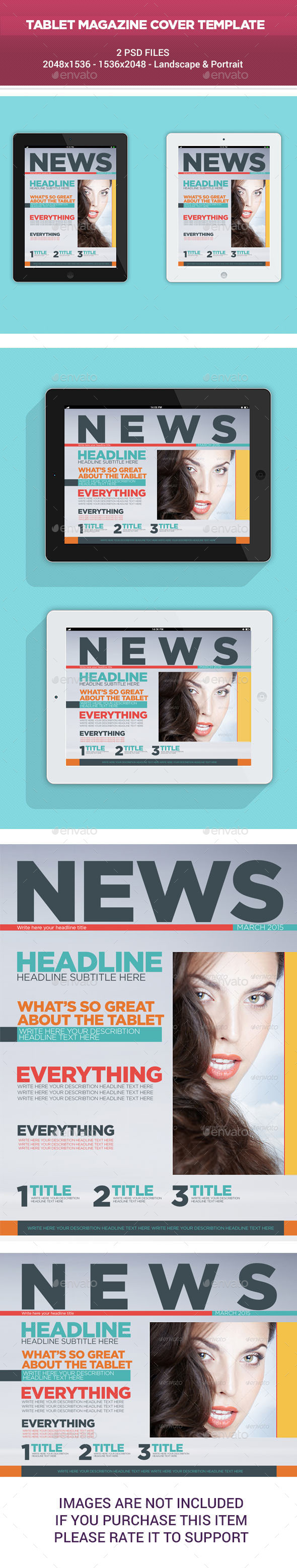 GraphicRiver Tablet Magazine Cover Template 10314460 GraphicRiver Tablet Magazine Cover Template 10314460