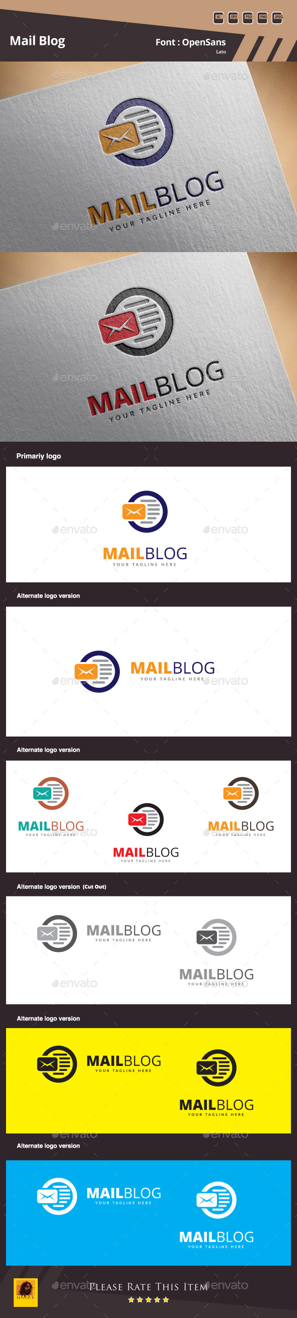 GraphicRiver Mail Blog Logo Template 10351014 GraphicRiver Mail Blog Logo Template 10351014