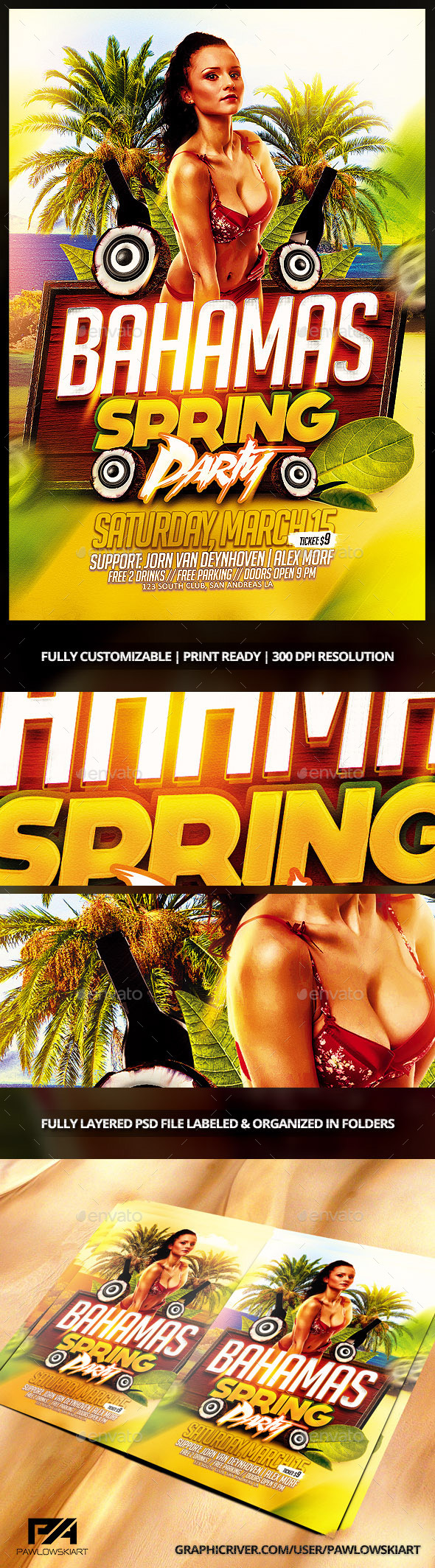 GraphicRiver Bahamas Spring Party Flyer Template 10351299 GraphicRiver Bahamas Spring Party Flyer Template 10351299