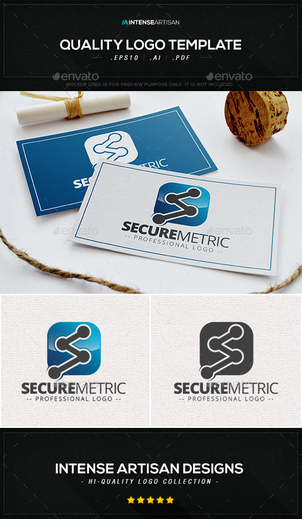 Secure Metric Logo Template Secure Metric Logo Template