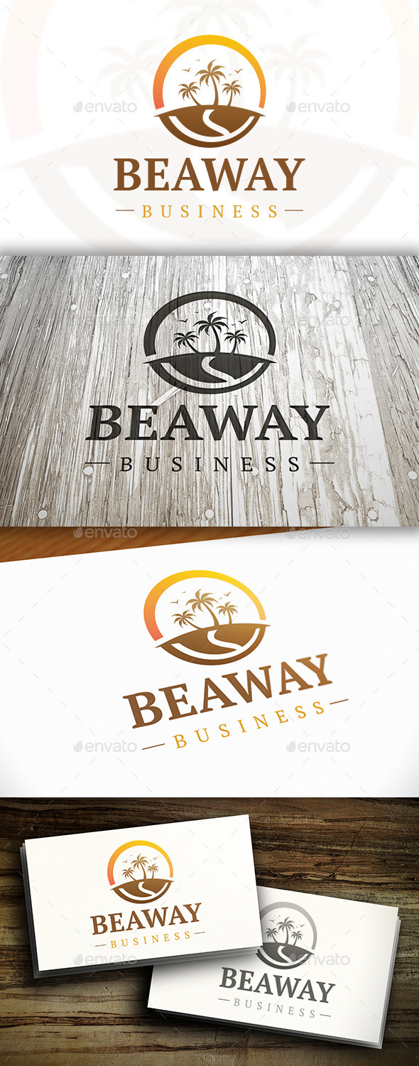 GraphicRiver Beach Way Logo 10351769 GraphicRiver Beach Way Logo 10351769