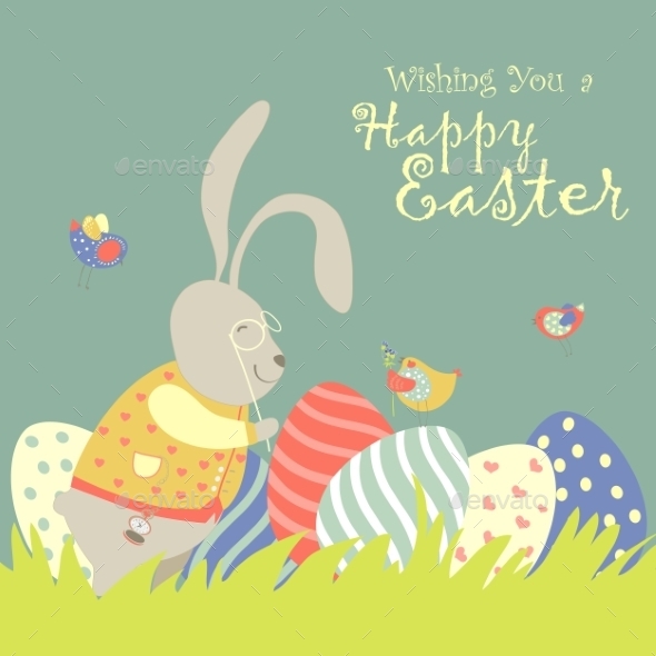 GraphicRiver Easter Bunny and Easter Egg 10351825 GraphicRiver Easter Bunny and Easter Egg 10351825