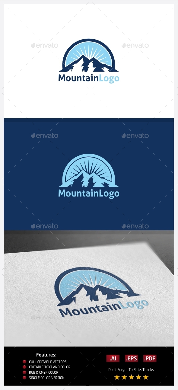 GraphicRiver Mountain Logo 10351941 GraphicRiver Mountain Logo 10351941