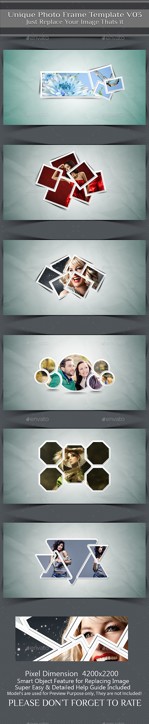 Unique Photo Frame Template V03 Unique Photo Frame Template V03
