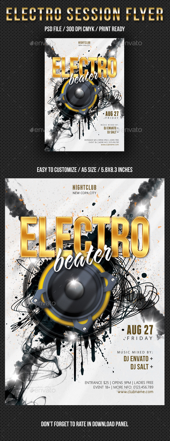 GraphicRiver Electro Session Night Party Flyer V02 10352104 GraphicRiver Electro Session Night Party Flyer V02 10352104