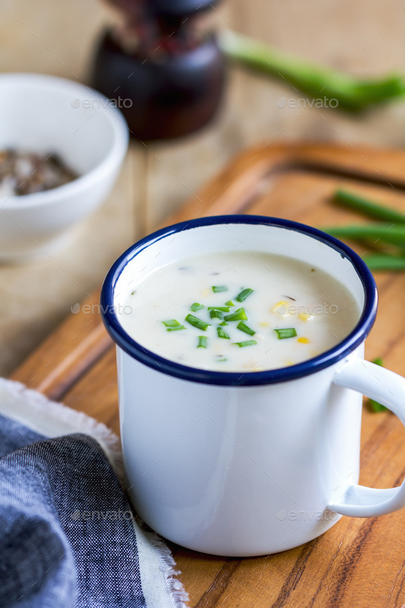 Salmon and Corn chowder soup (Misc) Photo Download