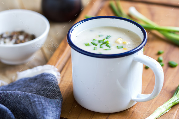 Salmon and Corn chowder soup (Misc) Photo Download