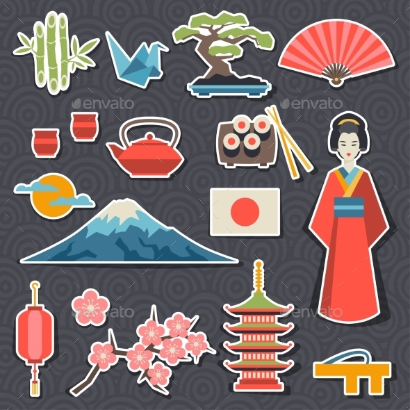 GraphicRiver Japan Icons and Symbols Set 10352755 GraphicRiver Japan Icons and Symbols Set 10352755