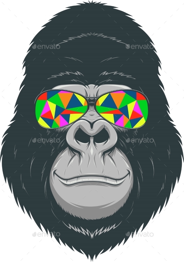GraphicRiver Cheerful Gorilla 10352880 GraphicRiver Cheerful Gorilla 10352880