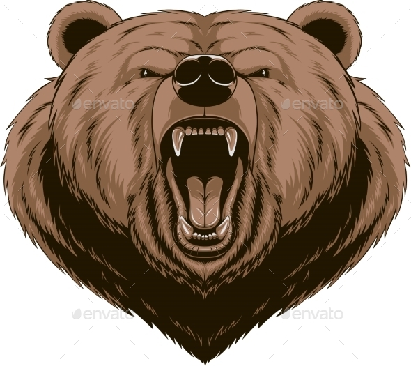 GraphicRiver Angry Bear Head Mascot 10353623 GraphicRiver Angry Bear Head Mascot 10353623