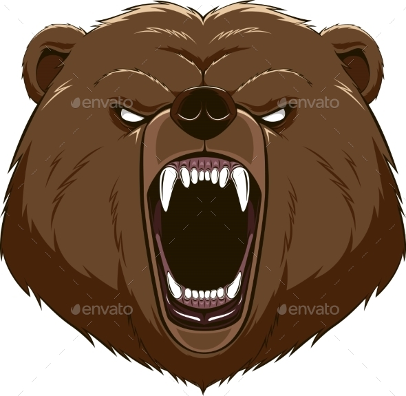GraphicRiver Angry Bear Head Mascot 10353624 GraphicRiver Angry Bear Head Mascot 10353624