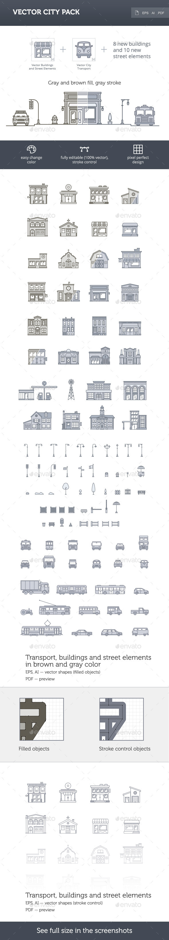 GraphicRiver Vector City Pack 10355583 GraphicRiver Vector City Pack 10355583