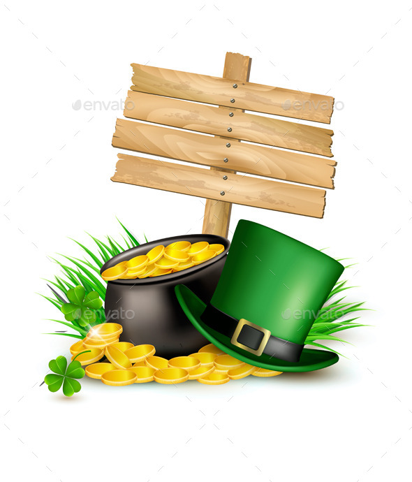 GraphicRiver Saint Patricks Day Background with Clover 10355966 GraphicRiver Saint Patricks Day Background with Clover 10355966