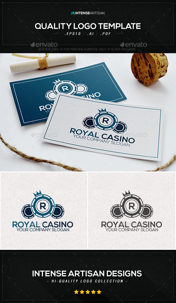 Royal Casino Logo Template - Objects Logo Templates