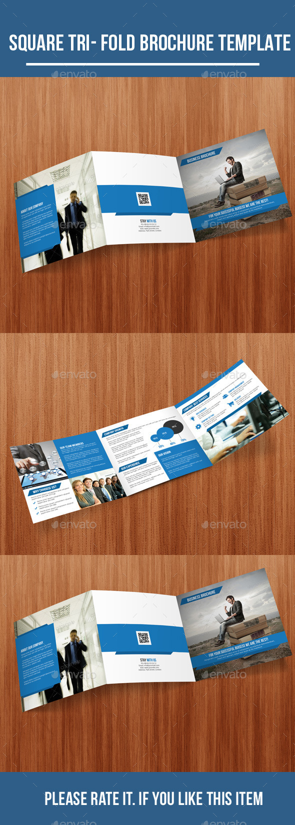 GraphicRiver Square Tri- Fold Business Brochure 10357501 GraphicRiver Square Tri- Fold Business Brochure 10357501
