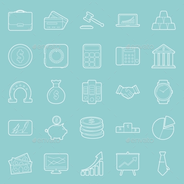 GraphicRiver Buisiness and Finance Thin Lines Icons Set 10358203 GraphicRiver Buisiness and Finance Thin Lines Icons Set 10358203