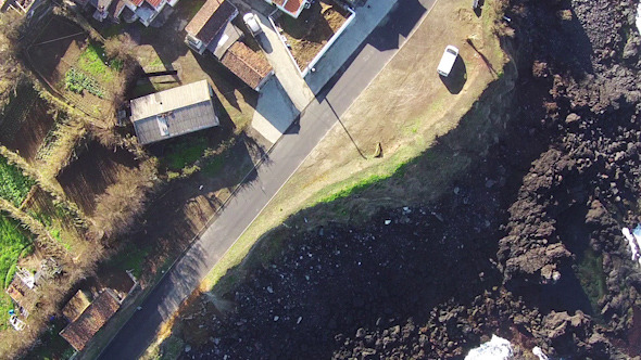 Flying over the Typical Small Town Flying over the Typical Small Town