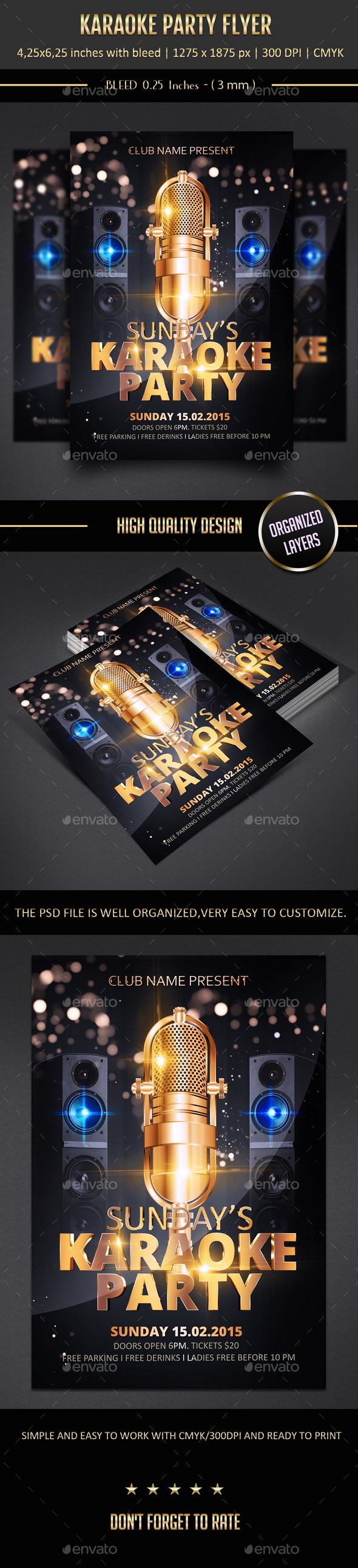 Karaoke Party Flyer Karaoke Party Flyer