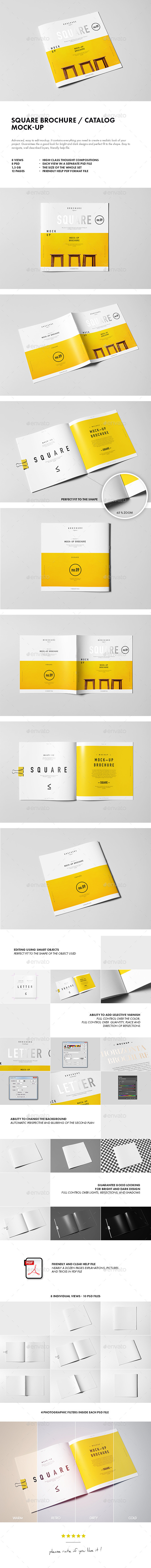 GraphicRiver Square Brochure Catalog Booklet Mock-up 10361134 GraphicRiver Square Brochure Catalog Booklet Mock-up 10361134