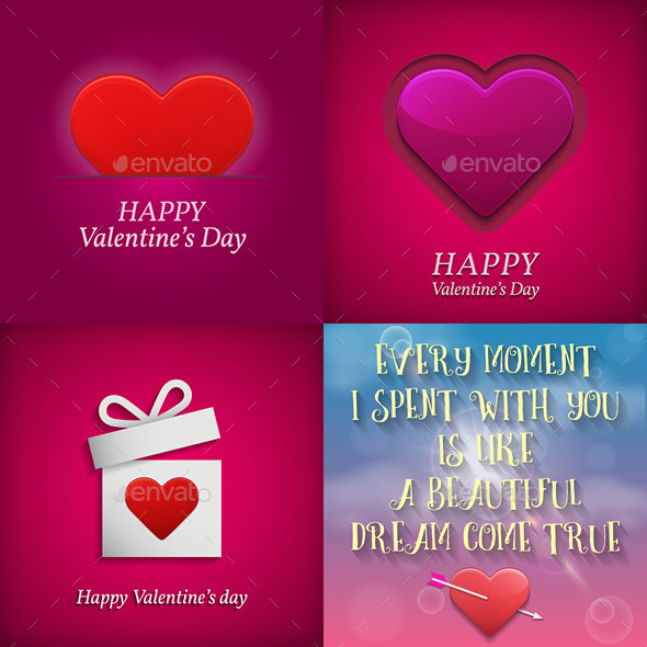 GraphicRiver Valentine s Day Greeting Cards 10361715 GraphicRiver Valentine s Day Greeting Cards 10361715