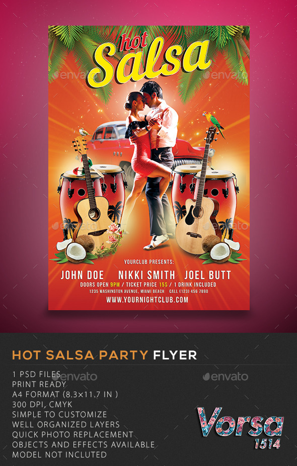 GraphicRiver Hot Salsa Party Flyer 10362839 GraphicRiver Hot Salsa Party Flyer 10362839