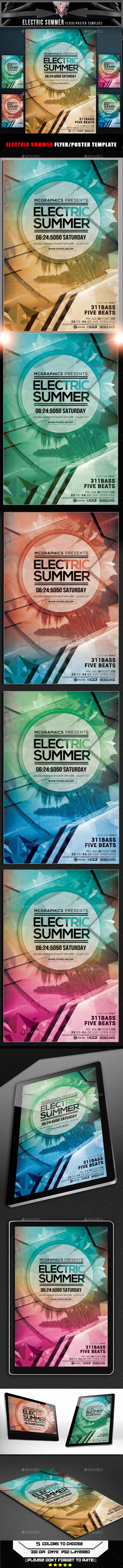 GraphicRiver Electric Summer Flyer Template 10363234 GraphicRiver Electric Summer Flyer Template 10363234