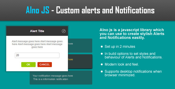 CodeCanyon AlnoJS Javascript Alerts & Notifications 10300911 CodeCanyon AlnoJS Javascript Alerts & Notifications 10300911