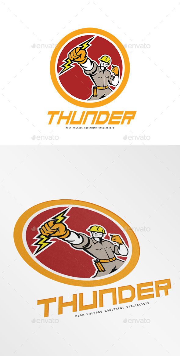 GraphicRiver Thunder High Voltage Electrical Logo 10363485 GraphicRiver Thunder High Voltage Electrical Logo 10363485