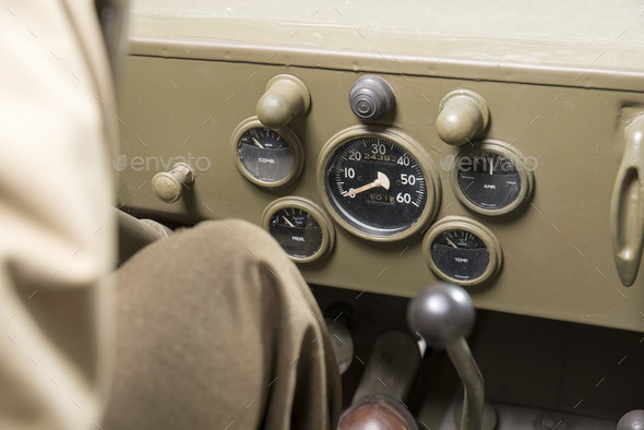 dashboard of a military vehicle (Misc) Photo Download