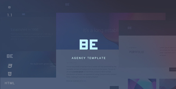 Be - Responsive HTML5 Agency Template