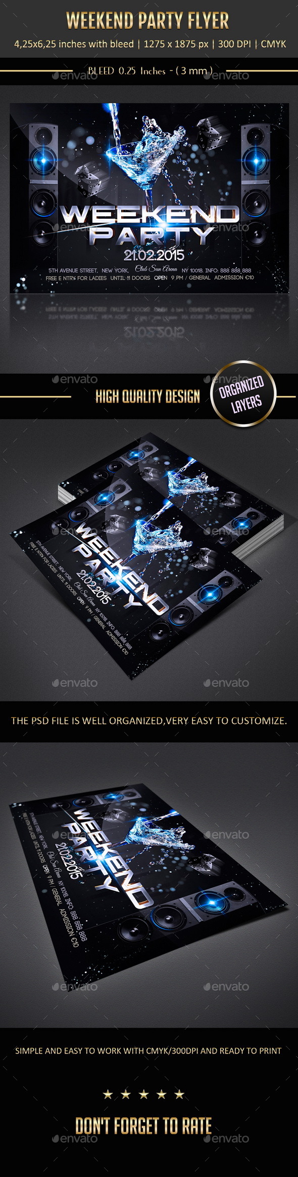 GraphicRiver Weekend Party Flyer 10364695 GraphicRiver Weekend Party Flyer 10364695