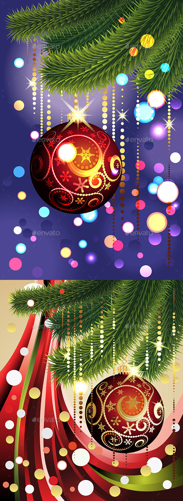 GraphicRiver Red Ball and Branches 10364970 GraphicRiver Red Ball and Branches 10364970