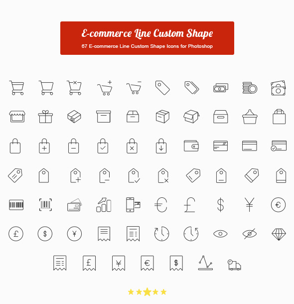 GraphicRiver 67 E-commerce Line Custom Shape Icons 10364998 GraphicRiver 67 E-commerce Line Custom Shape Icons 10364998