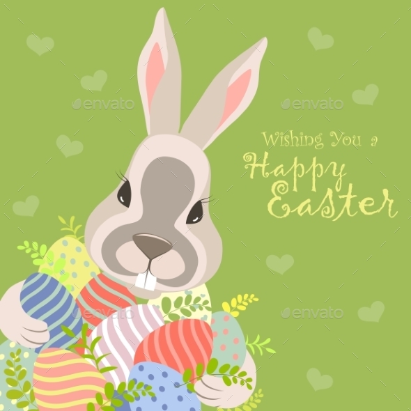 Easter Bunny and Easter Eggs Easter Bunny and Easter Eggs