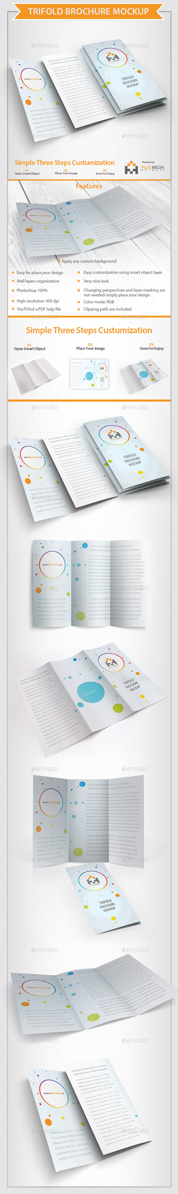 GraphicRiver Trifold Brochure Mockup 10366875 GraphicRiver Trifold Brochure Mockup 10366875
