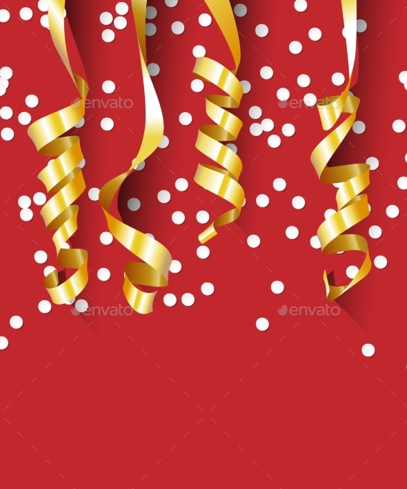 GraphicRiver Happy Birthday Background with Gold Streamers 10367023 GraphicRiver Happy Birthday Background with Gold Streamers 10367023