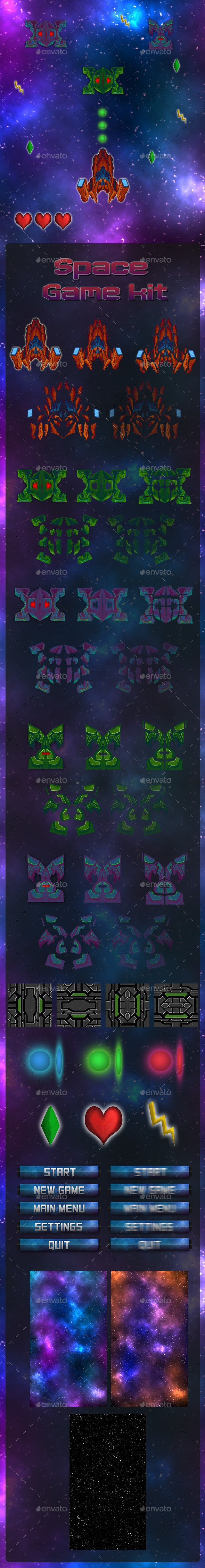 GraphicRiver Space Game Kit 10368136 GraphicRiver Space Game Kit 10368136