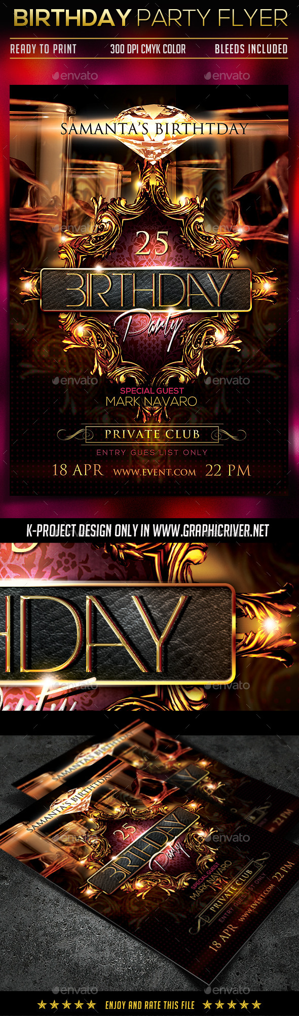 GraphicRiver Birthday Party Flyer 10368721 GraphicRiver Birthday Party Flyer 10368721