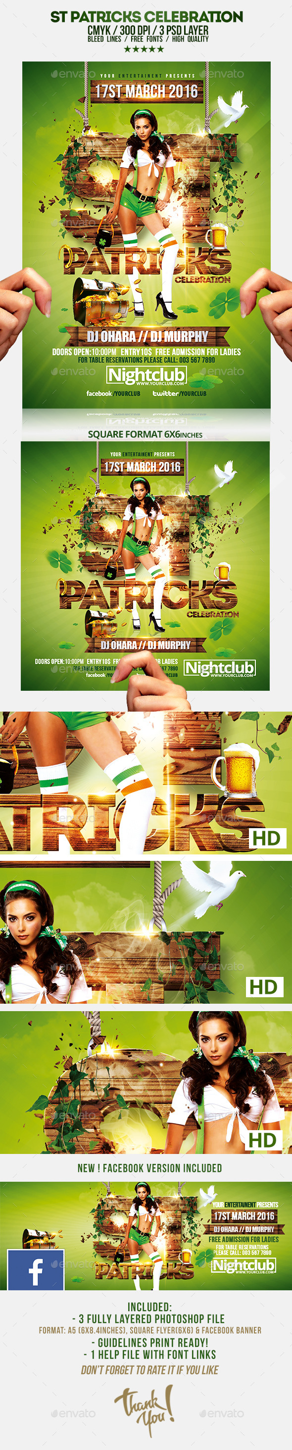GraphicRiver St Patricks Day Celebration Flyer Template 10369424 GraphicRiver St Patricks Day Celebration Flyer Template 10369424