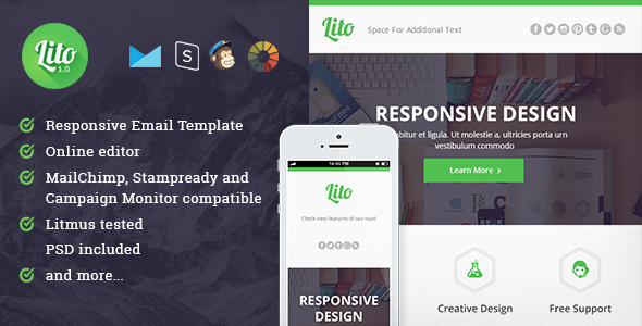 ThemeForest Lito Responsive Email and Newsletter Template 10318523 ThemeForest Lito Responsive Email and Newsletter Template 10318523