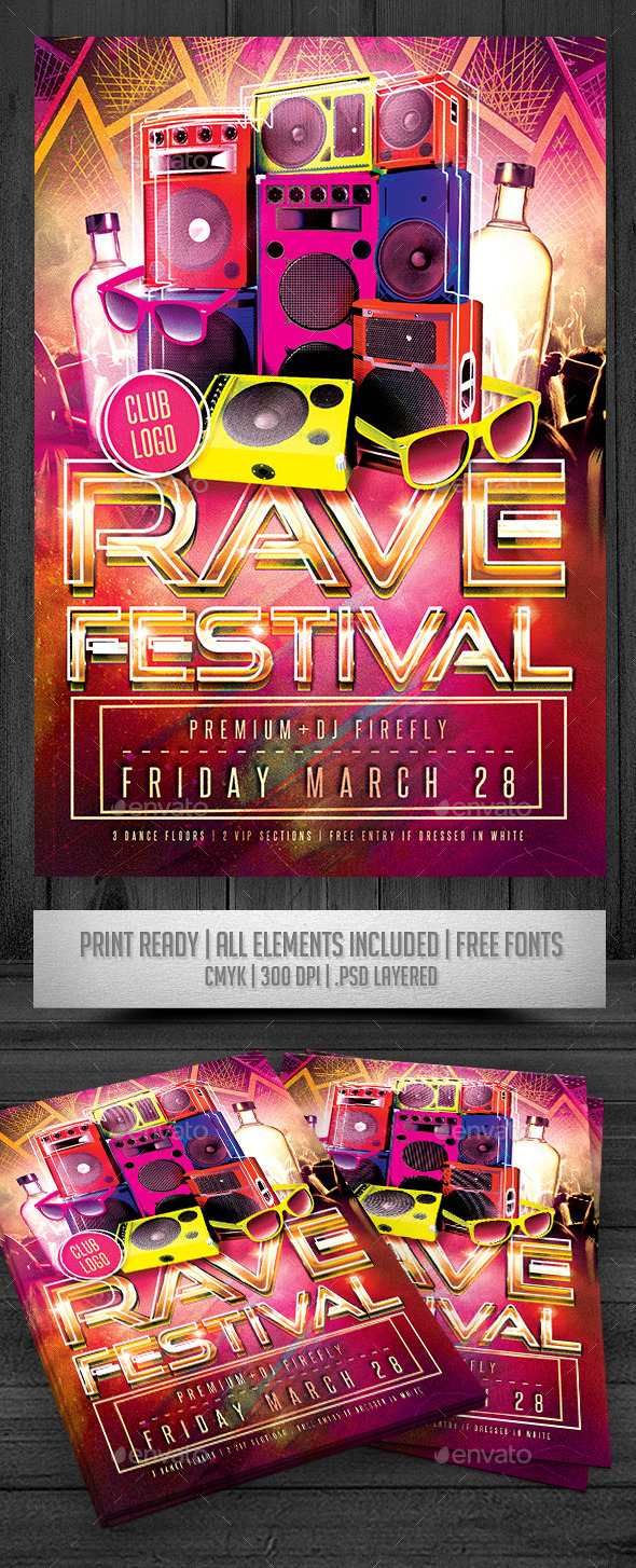 Rave Festival Flyer (Events)