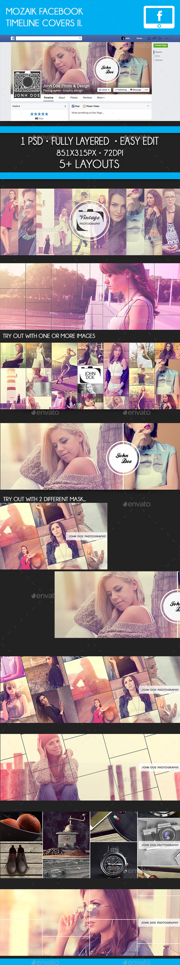 GraphicRiver Mozaik Facebook Timeline Cover II 10369823 GraphicRiver Mozaik Facebook Timeline Cover II 10369823