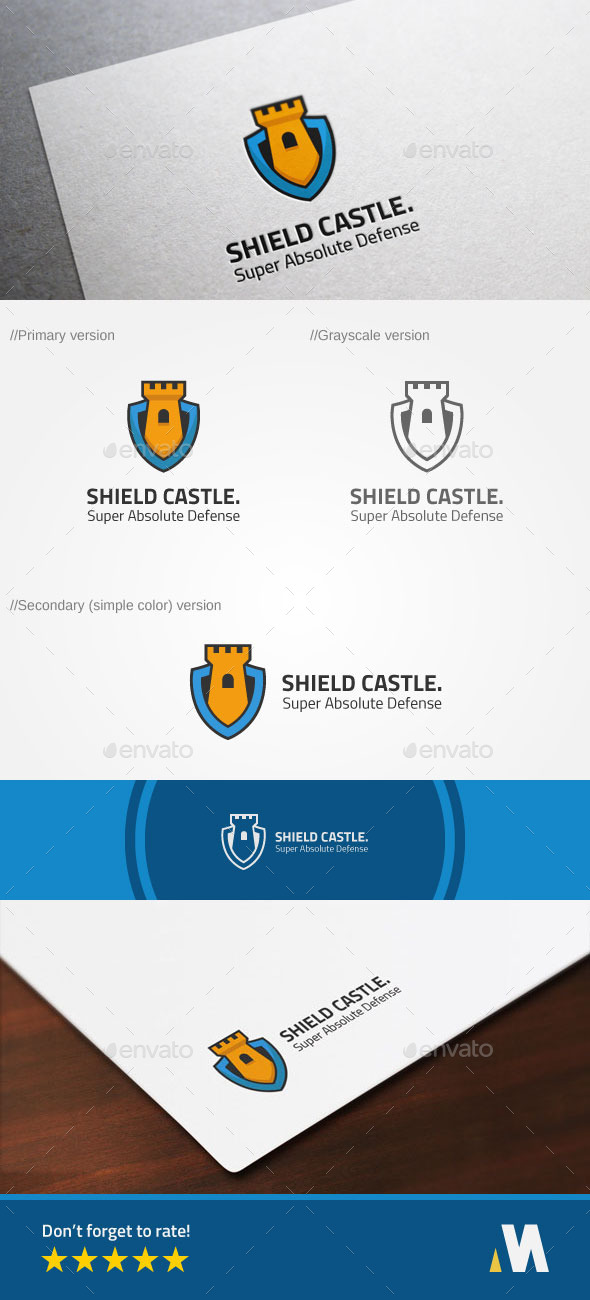 GraphicRiver Shield Castle or Secure Fort Logo 10371610 GraphicRiver Shield Castle or Secure Fort Logo 10371610